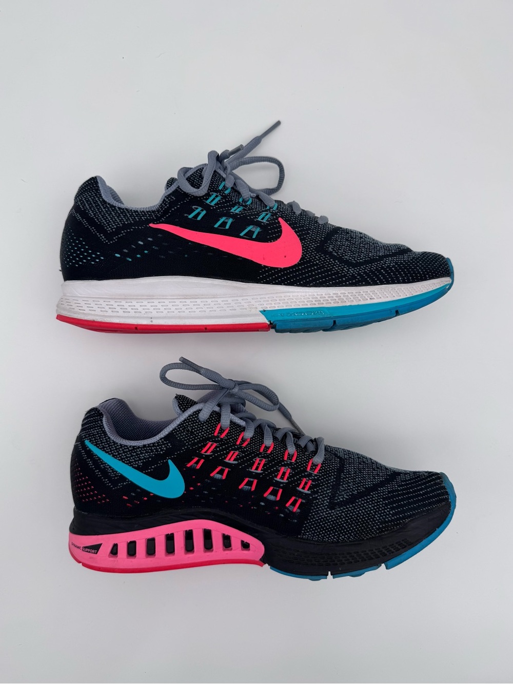 Nike Air Zoom Structure 18 Sneakers Womens 8.5 Athletic Running Shoes Colorful - Picture 9 of 14